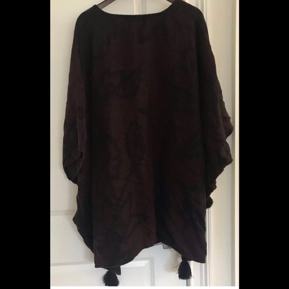 Cleobella women’s cardigan one size burgundy - Picture 4 of 4